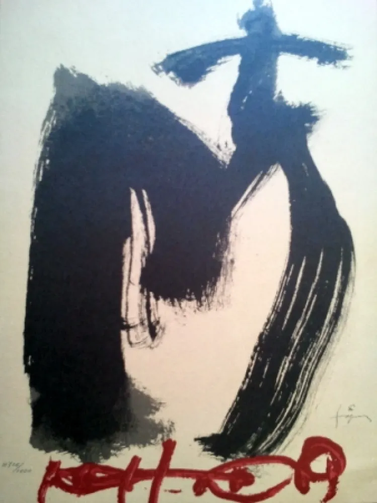 Lithografie Tàpies - CRUZ Y M