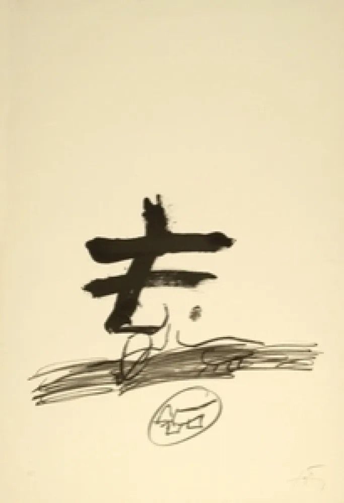 Lithografie Tàpies - Dessin Biffè