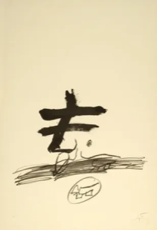 Lithografie Tàpies - Dessin Biffè