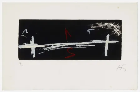 Aquatint Tàpies - Double Croix