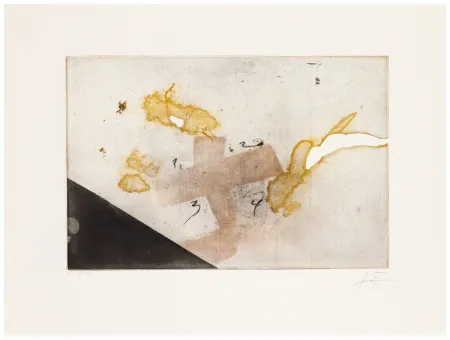 Gravure Tàpies - Equation Series Plate 3