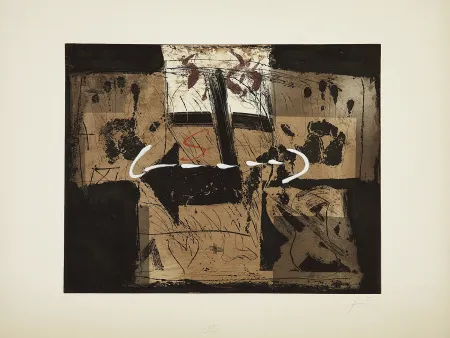 Ets En Aquatint Tàpies - Flecha