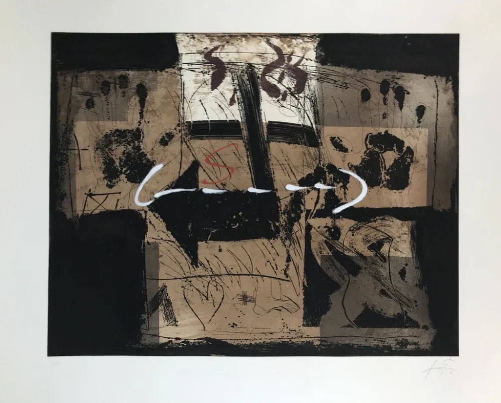 Ets En Aquatint Tàpies - Flecha