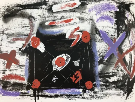 Zeefdruk Tàpies - La lettre