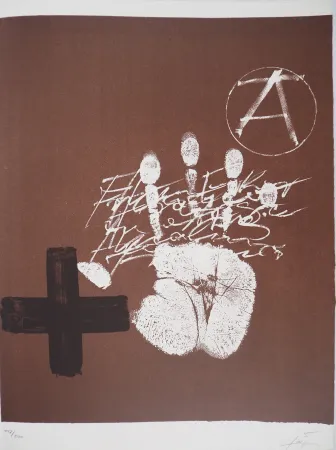 Lithografie Tàpies - Main Blanche 