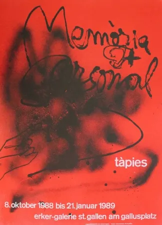 Lithografie Tàpies - Memòria personal