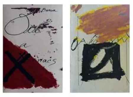 Geïllustreerd Boek Tàpies - Oda a Lluis Maria Xirinacs