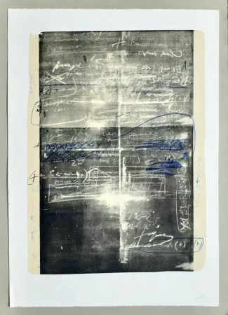 Lithografie Tàpies - Oeuvre gravè