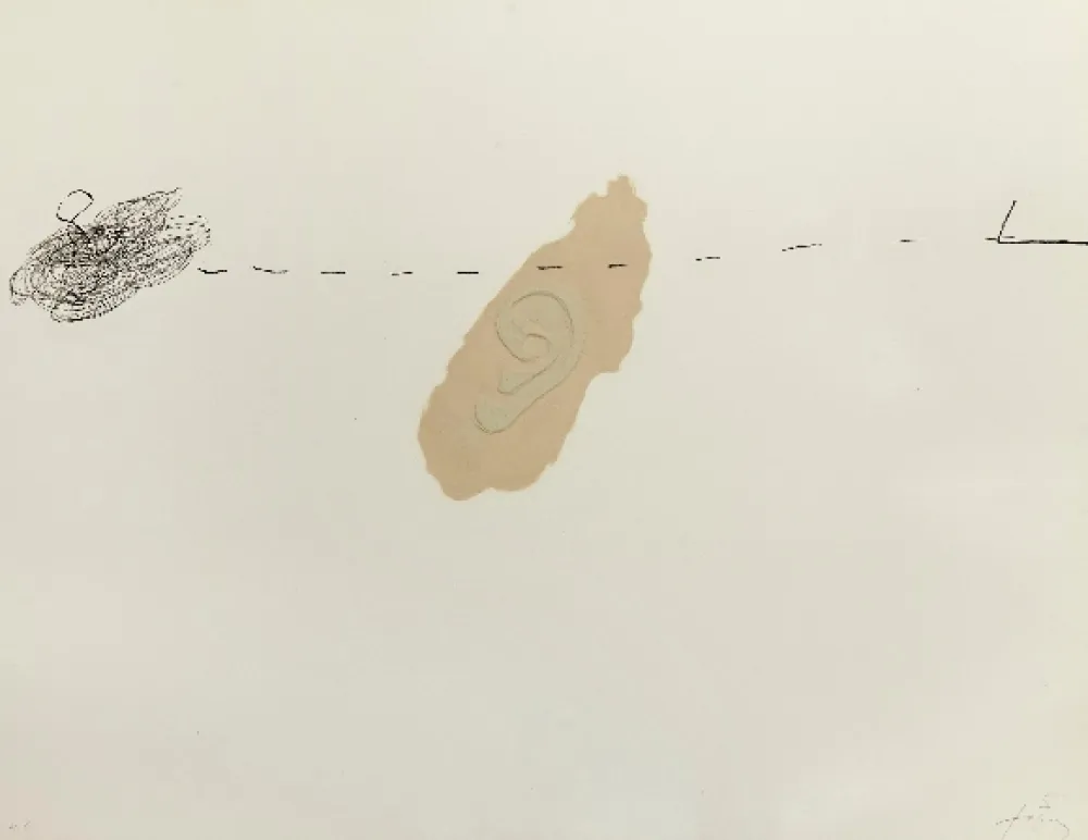 Gravure Tàpies - Orella