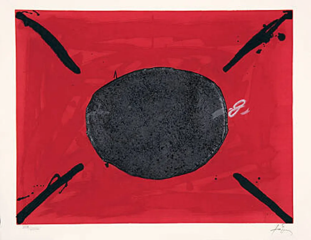 Gravure Tàpies - Oval