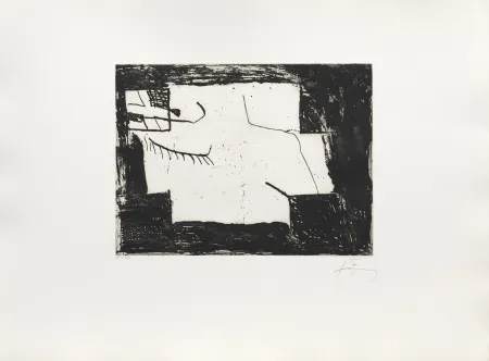 Gravure Tàpies - Paupière
