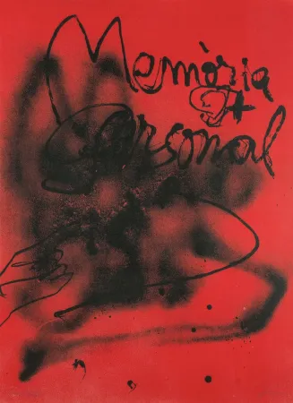 Lithografie Tàpies - Personal Memories