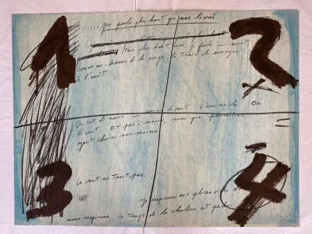 Lithografie Tàpies - Placards 