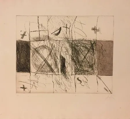 Ets En Aquatint Tàpies - Quadrats i grafismes
