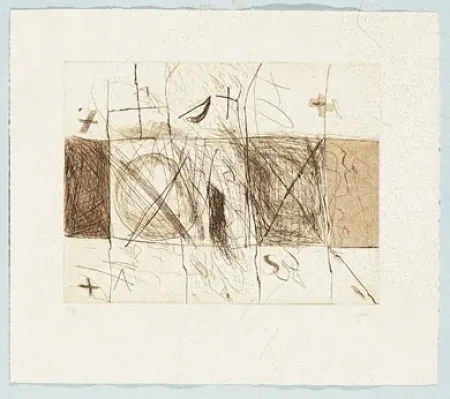 Gravure Tàpies - Quadrats i grafismes	