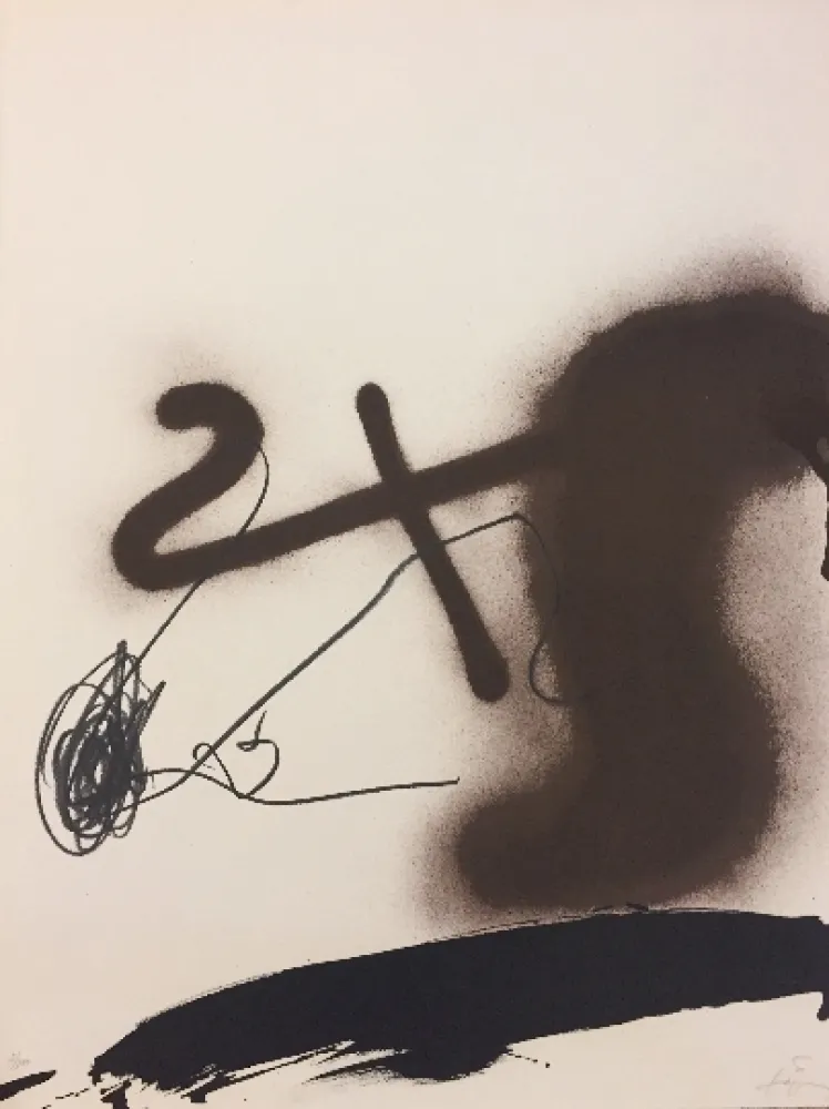 Lithografie Tàpies - Sans titre 3