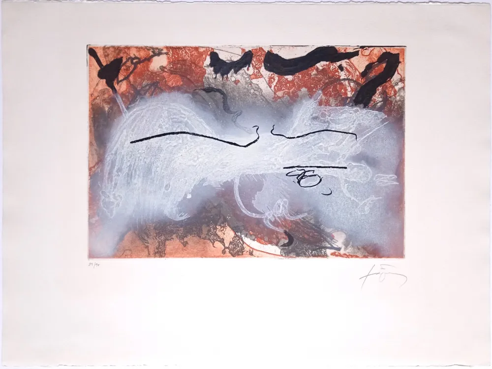 Ets En Aquatint Tàpies - Sans Titre