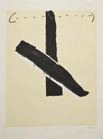 Lithografie Tàpies - Sin título