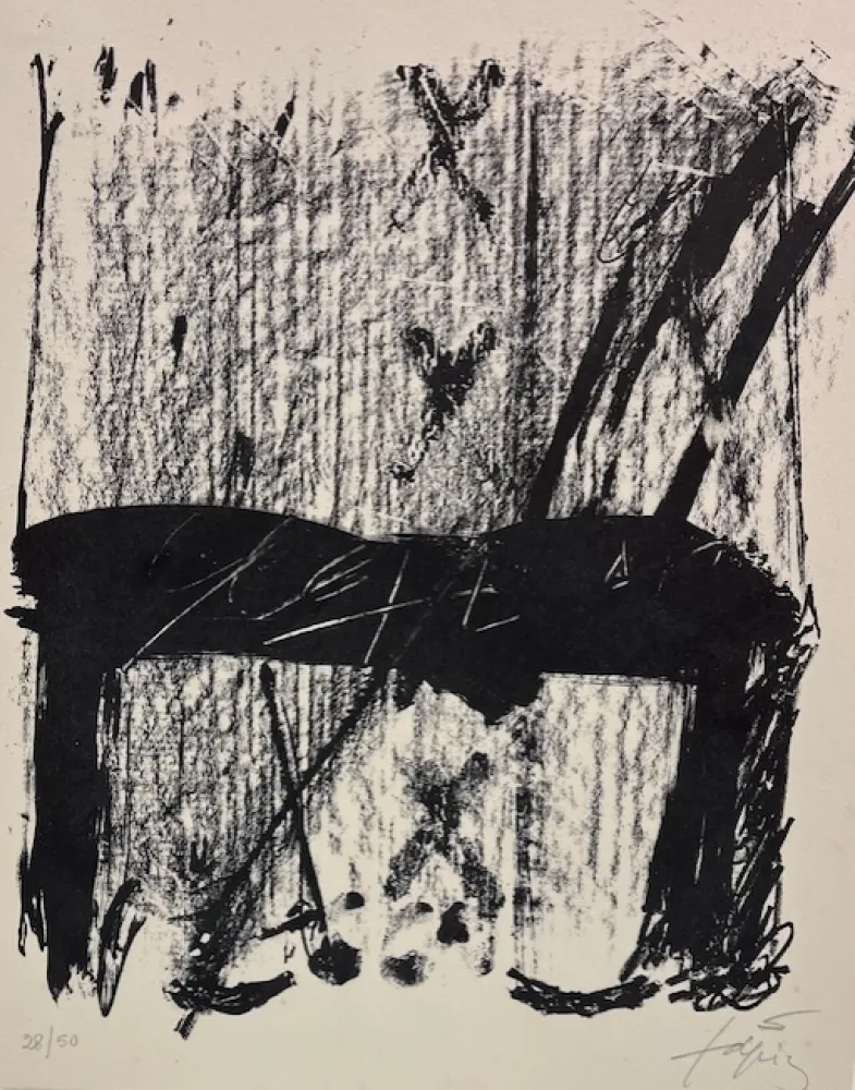 Lithografie Tàpies - Sin titulo