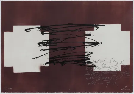 Lithografie Tàpies - Suite 63 x 90 (No 8)