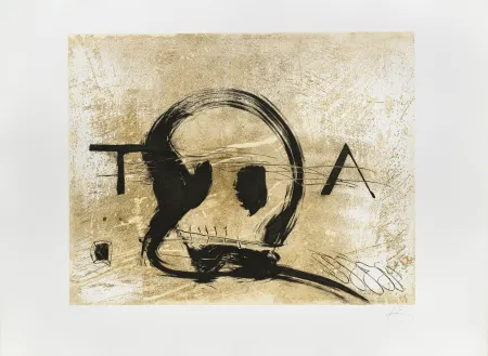 Gravure Tàpies - T.A. 