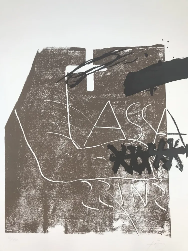 Lithografie Tàpies - Untitled 
