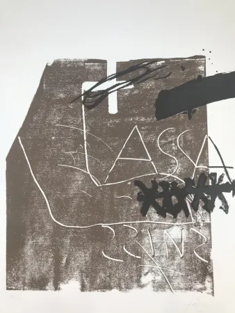 Lithografie Tàpies - Untitled 