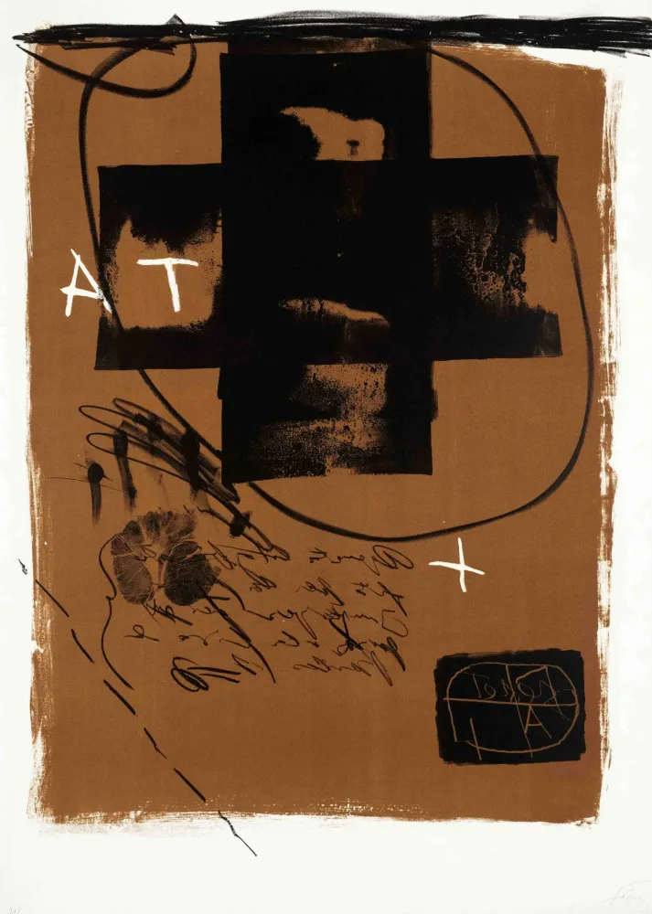 Lithografie Tàpies - Untitled