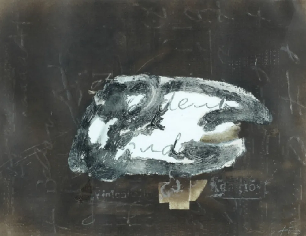 Lithografie Tàpies - Variaciones sobre un tema musical, 10