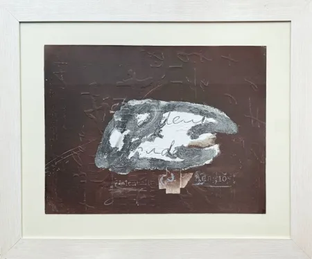 Lithografie Tàpies - Variations sur un thème musical 10