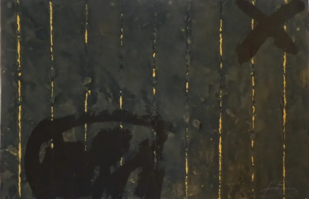 Gravure Tàpies - Vertical plegat