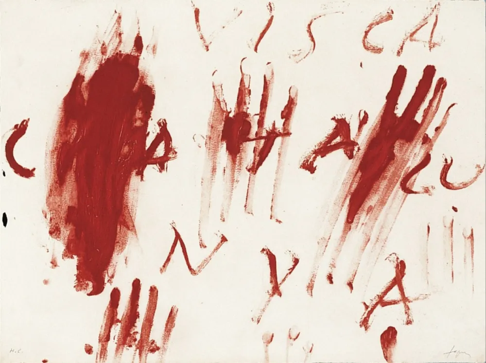 Gravure Tàpies - Visca Catalunya