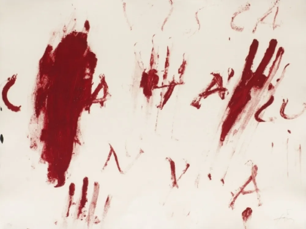 Gravure Tàpies - Visca Catalunya	