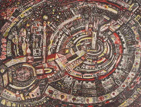 Lithografie Tatin - Vence La Jolie,