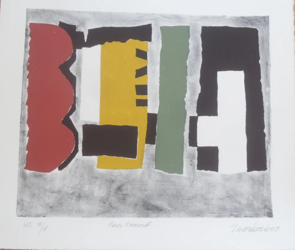 Lithografie Tavoularis  - Sans titre II