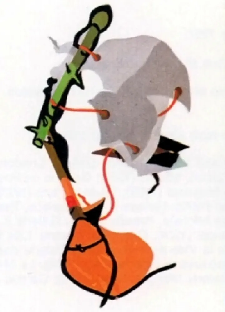 Lithografie Telemaque - Le balai