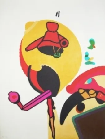 Lithografie Telemaque - Le moulin à forme