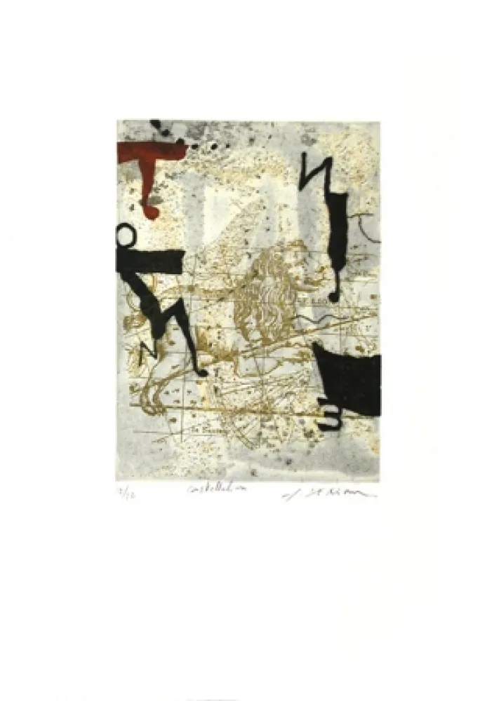 Ets En Aquatint Texier - Constellation