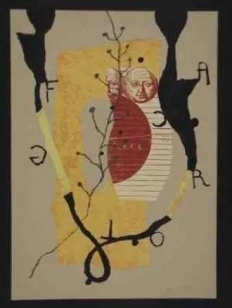 Lithografie Texier - Hommage garcia lorca