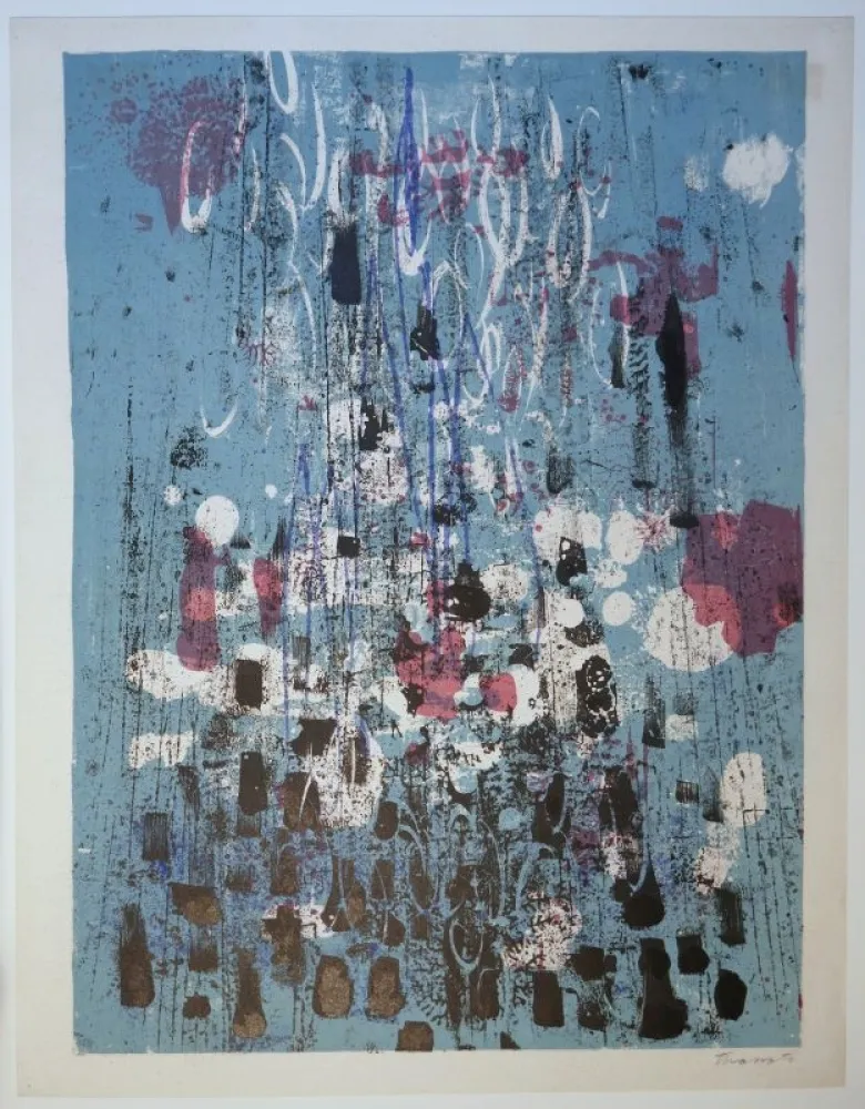 Lithografie Tharrats - Hommage à Cousteau