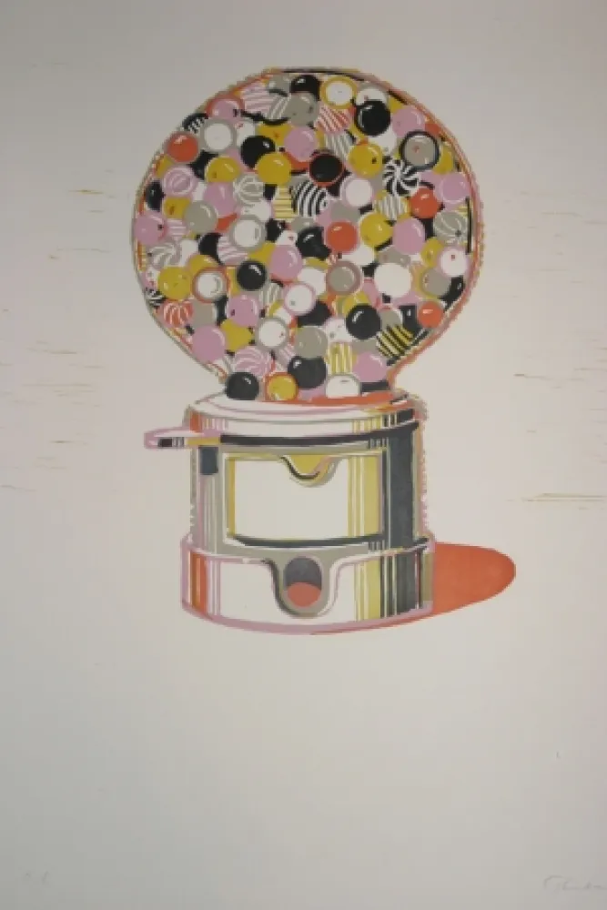 Linosnede Thiebaud - Gumball Machine