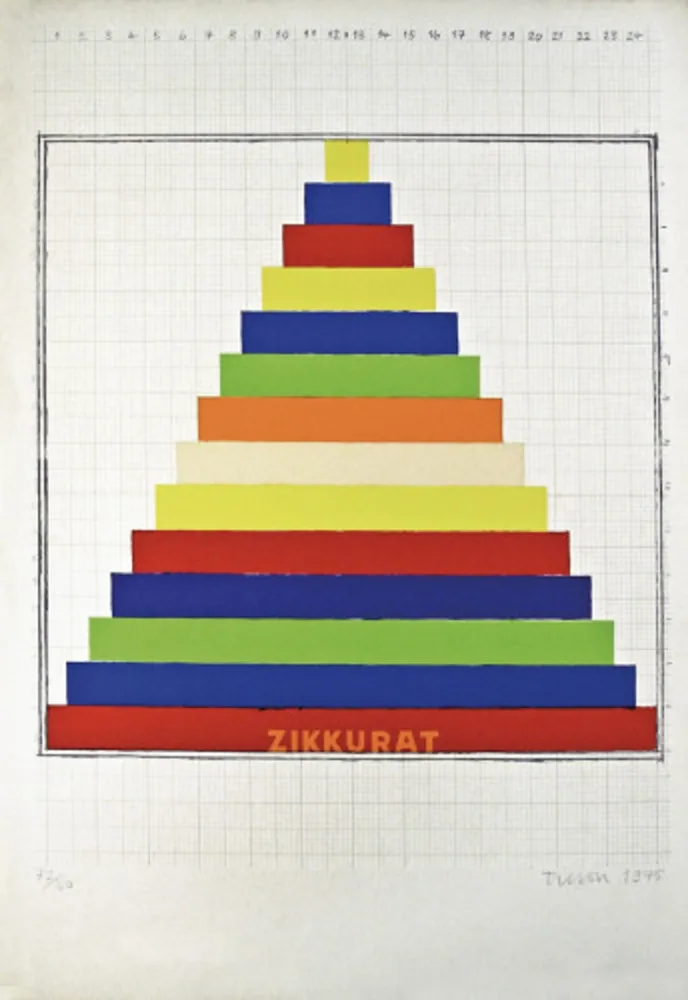 Lithografie Tilson - Zikkurat