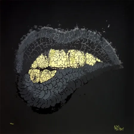 Zeefdruk Tilt - Lipstick (black)