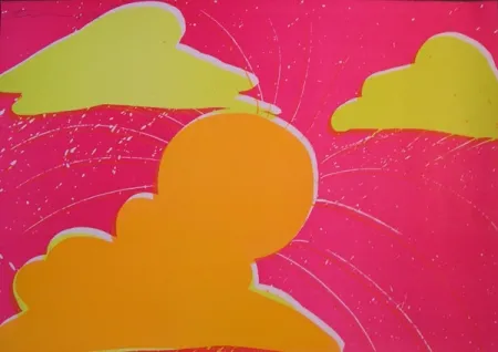 Lithografie Ting - Coucher de soleil du Sud