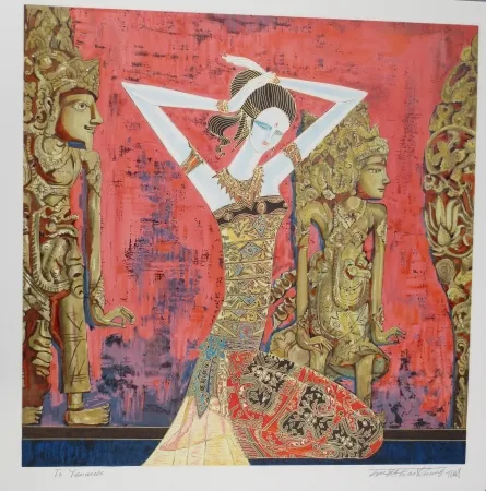 Lithografie Ting - Dancing