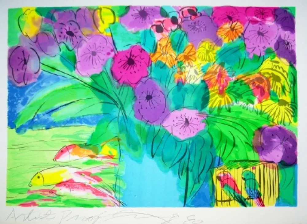 Lithografie Ting - Flowers 1