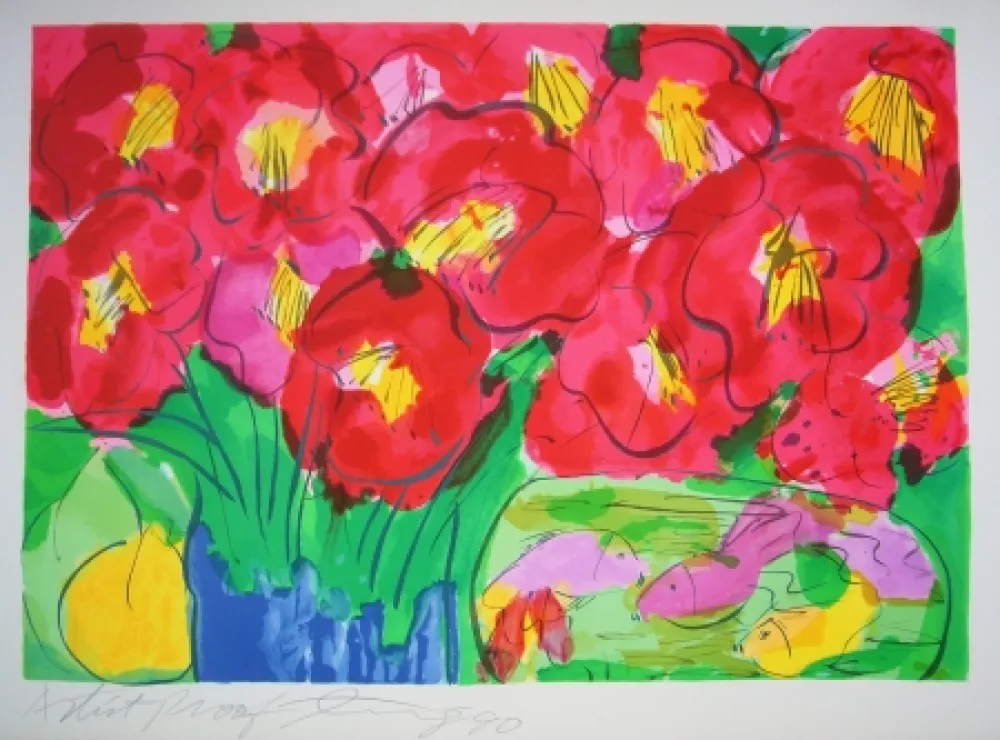 Lithografie Ting - Flowers 2