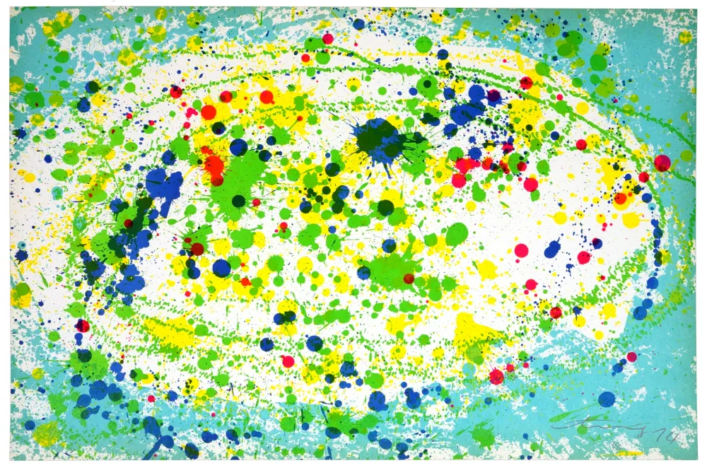 Lithografie Ting - Good Morning (turquoise)