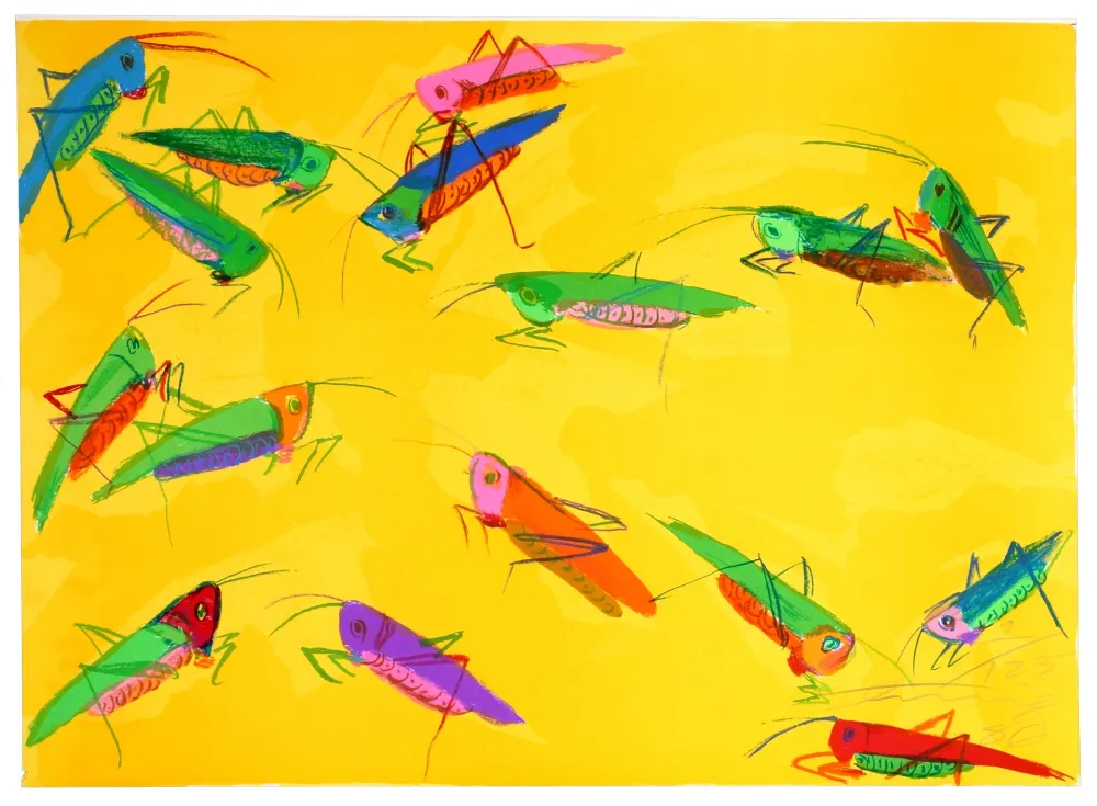 Lithografie Ting - Grasshoppers