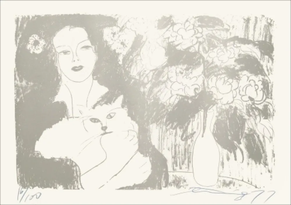 Lithografie Ting - I love to stay home